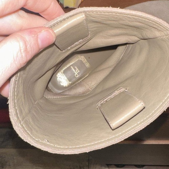 🌙 CHRISTIAN DIOR TAUPE SUEDE MOTO BOOTS 🌙 - Picture 2 of 6